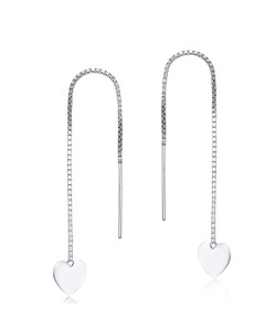 Silver Chain Earring ECD-07